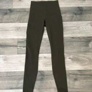 Olive green Lululemon align leggings